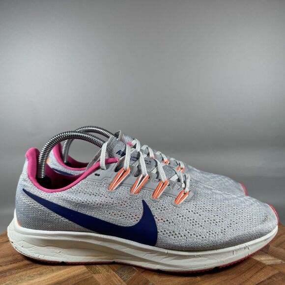 Nike Womens Air Zoom Pegasus 36‎ CK4473-001 Gray Running Shoes Sneakers Size 9.5 - Picture 1 of 8